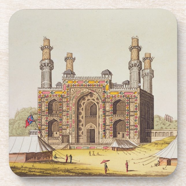 The Tomb of the Mughal emperor Akbar, from 'Le Cos Coaster (Front)