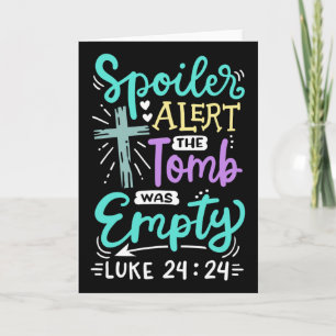 The Tomb Was Empty Jesus Christian Easter Card