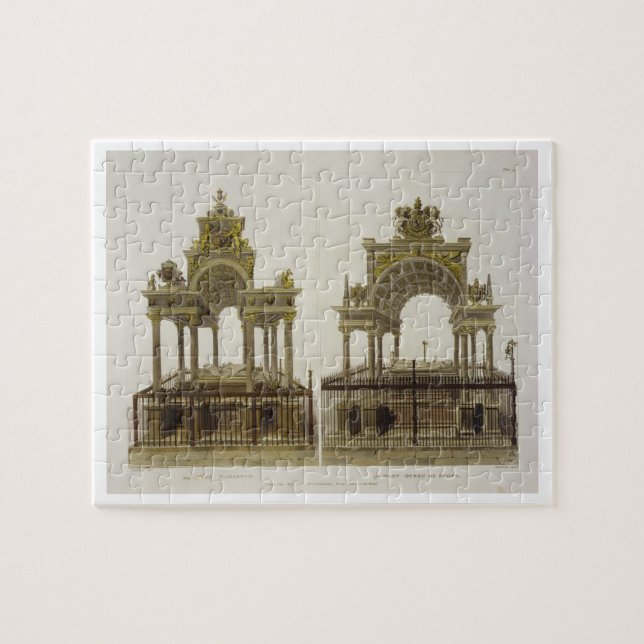 The Tombs of Queen Elizabeth I and Mary Queen of S Jigsaw Puzzle (Horizontal)
