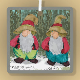 "The Tomten" Christmas  Metal Tree Decoration