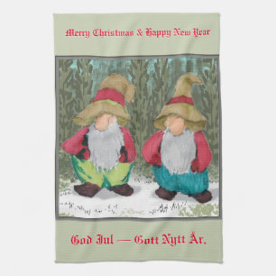 "The Tomten" Christmas Tea Towel