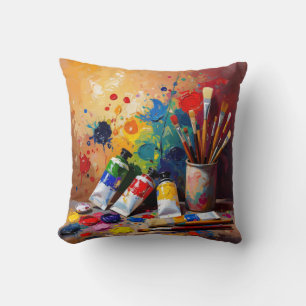 The Tools Of Imagination – Creative Workspace Art Cushion