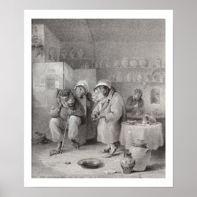 The Toothache - Monkeys - Dentist Office Decor! Poster (Front)