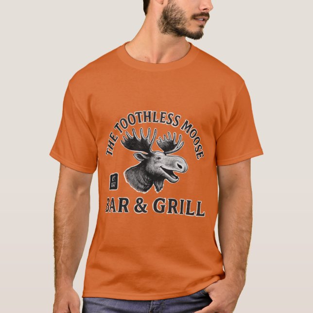 The Toothless Moose Bar T-Shirt (Front)