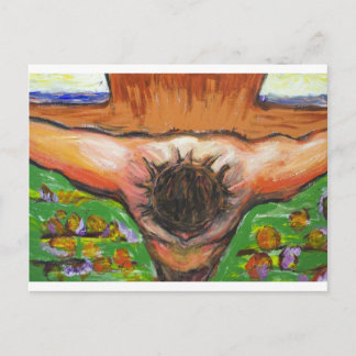 The top view Crucifixion of Jesus Christ Postcard