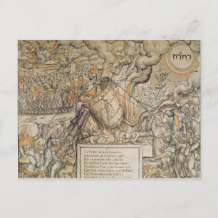 The Toppling Melting Pot Postcard