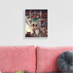 The Torch Race, Grecian Olympics by N. C. Wyeth Canvas Print