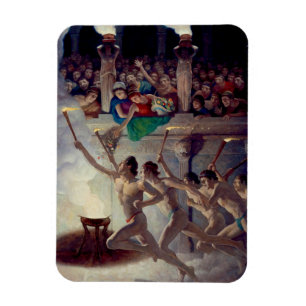 The Torch Race, Grecian Olympics by N. C. Wyeth Magnet