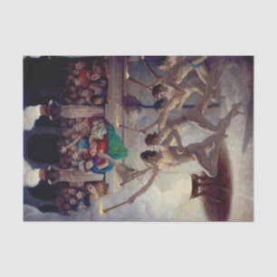 The Torch Race, Grecian Olympics by N. C. Wyeth Tissue Paper