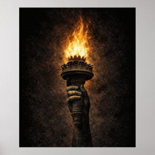 THE TORCH STILL BURNS POSTER