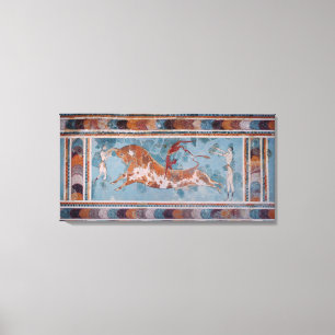 The Toreador Fresco, Knossos Palace, Crete Canvas Print