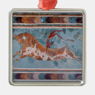 The Toreador Fresco, Knossos Palace, Crete Metal Tree Decoration