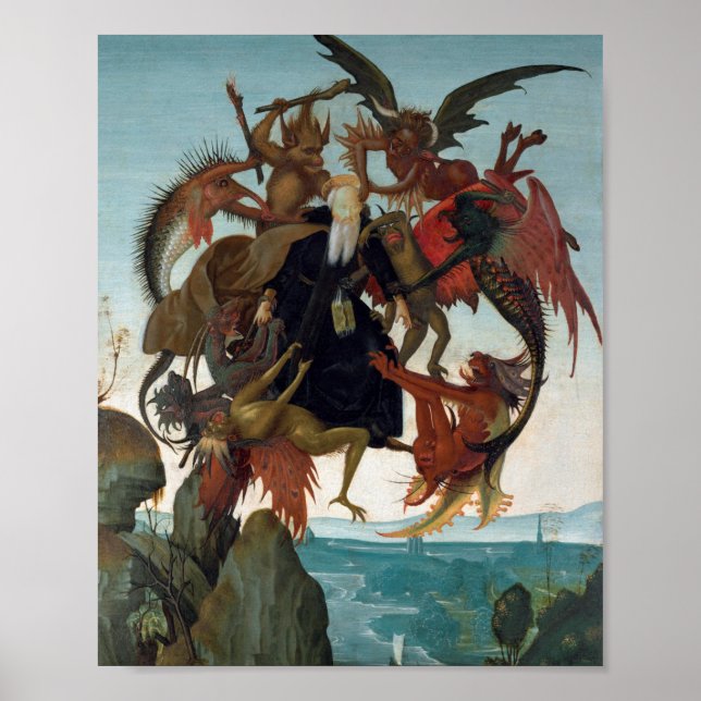 The Torment St Anthony Michelangelo Buonarroti Poster (Front)