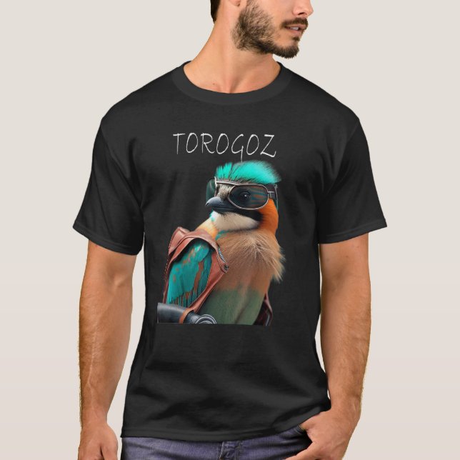 The Torogoz Ingenious - The National Bird of El Sa T-Shirt (Front)