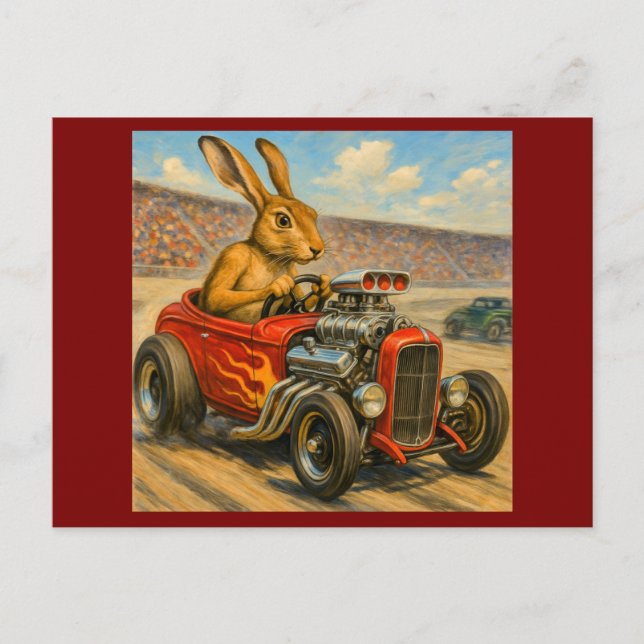 The Tortoise And The Hare Are Back Postcard (Front)