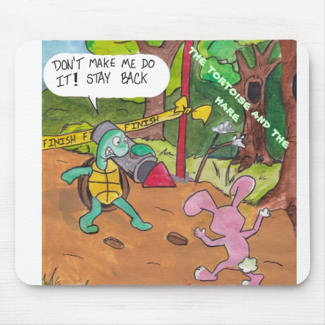 The Tortoise and the Hare Mouse Mat (Front)