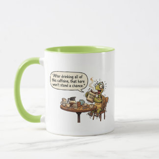 The tortoise preparing for the hare mug
