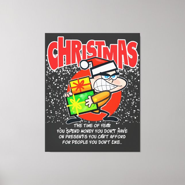 The tote bag for people who don't like Christmas Canvas Print (Front)