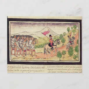 The Totonac Indians Helping the Conquistadors Postcard