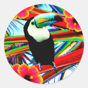 The toucan classic round sticker