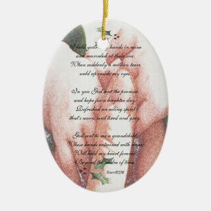 The Touch of a Grandchild Ceramic Tree Decoration