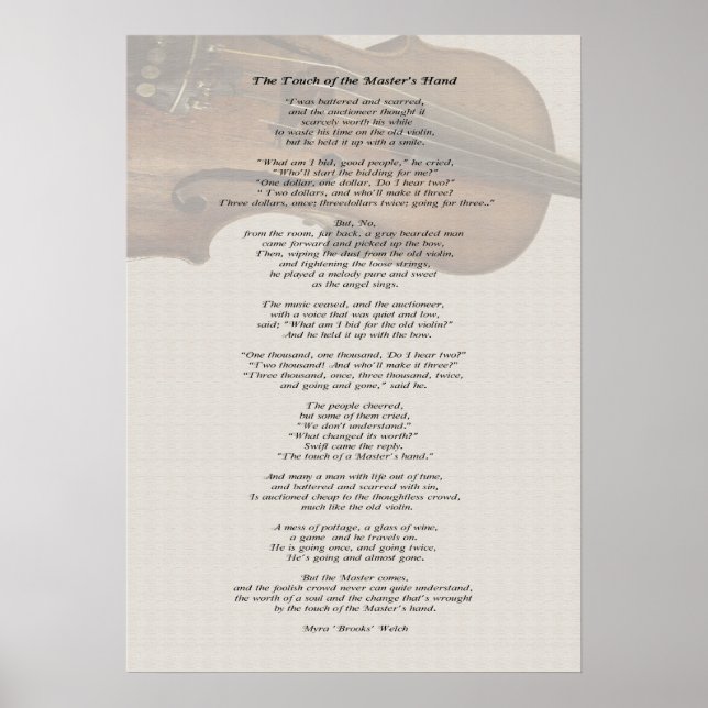 The Touch of the Master's Hand Poster (Front)