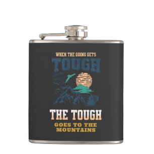 The Tough Mountain Nature Discover Explore Planet Hip Flask