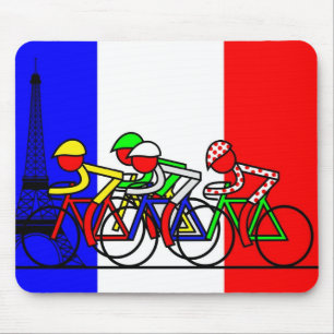 The Tour Arrives in Paris Mouse Mat