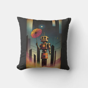 The Tourist - Ken Gauge Surreal Art Cushion