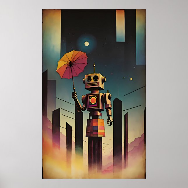 The Tourist - Ken Gauge Surreal Art Poster (Front)