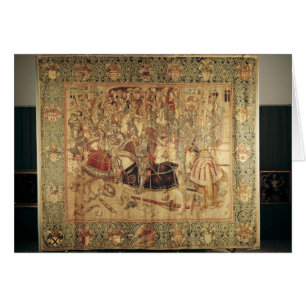 The Tournament, vertical loom tapestry