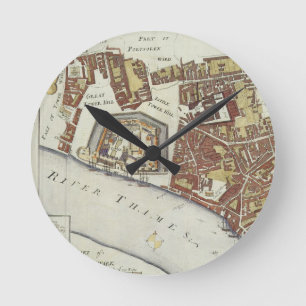 The Tower and St. Catherine's, for 'Stow's Survey Round Clock
