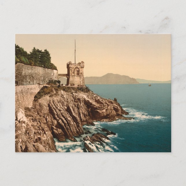 The Tower at Nervi, Genoa, Liguria, Italy Postcard (Front)