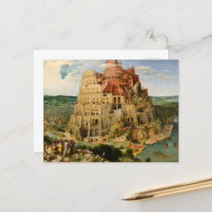 The Tower of Babel, 1563 by Pieter Bruegel Postcard