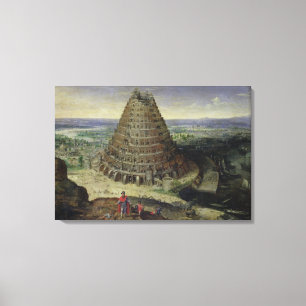 The Tower of Babel, 1594 Canvas Print