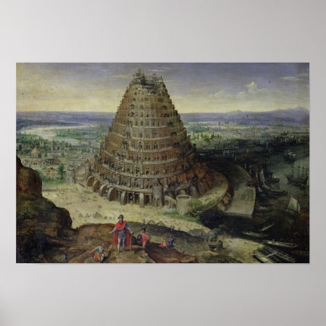 The Tower of Babel, 1594 Poster (Front)