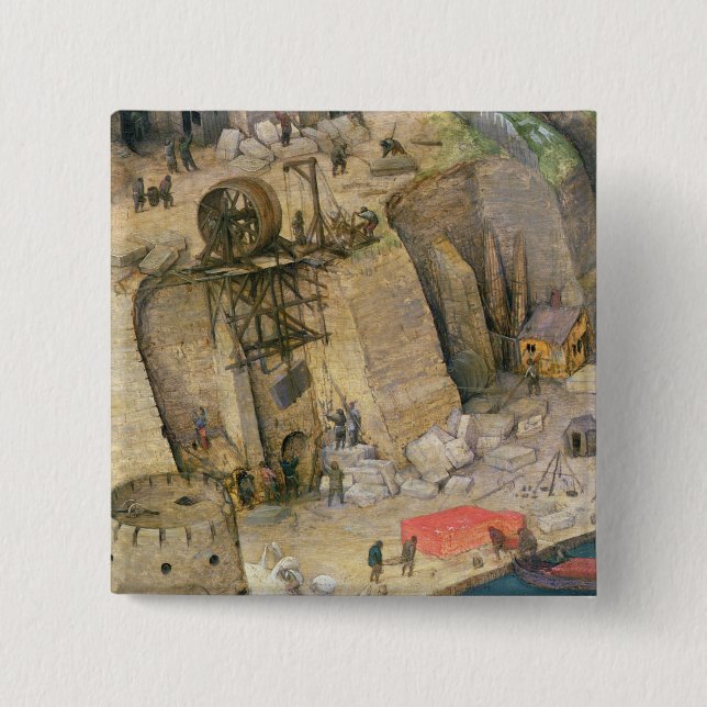 The Tower of Babel 15 Cm Square Badge (Front)