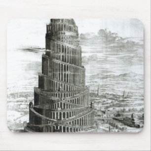The Tower of Babel, 1679 Mouse Mat