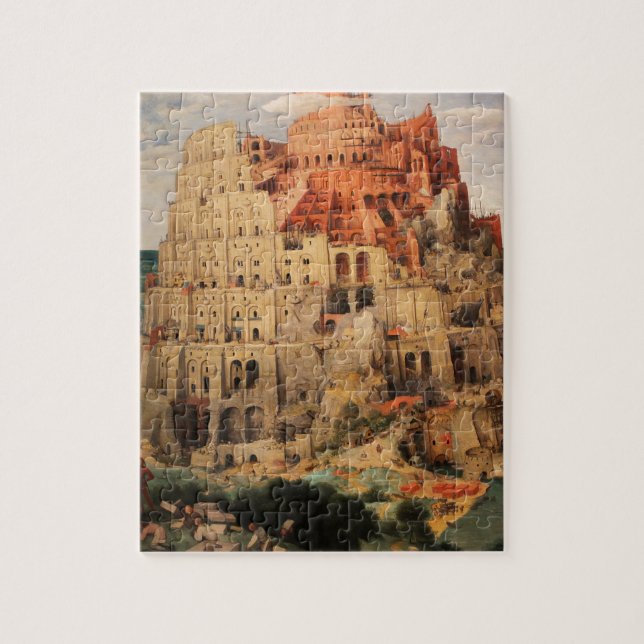 The Tower of Babel by Pieter Bruegel the Elder Jigsaw Puzzle (Vertical)