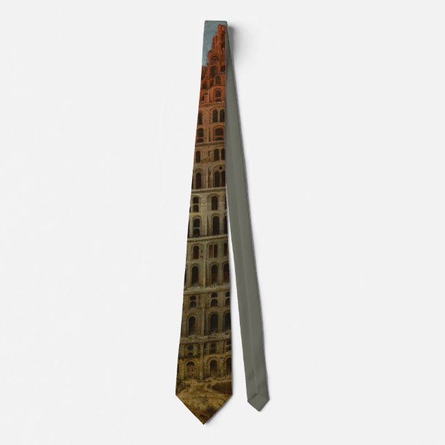 The Tower of Babel (by Pieter Bruegel the Elder) Tie (Front)