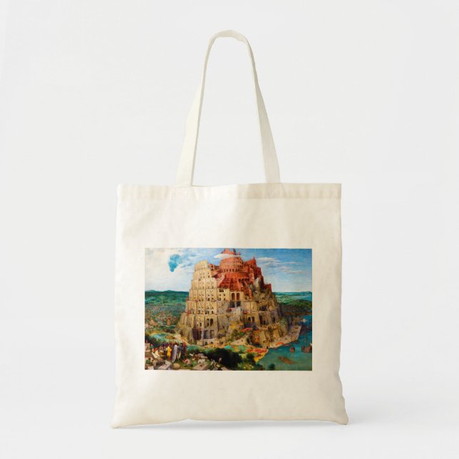 The Tower of Babel Pieter Bruegel the Elder art Tote Bag (Front)