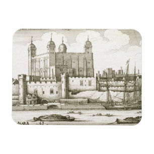 The Tower of London, 1647 (engraving) Magnet