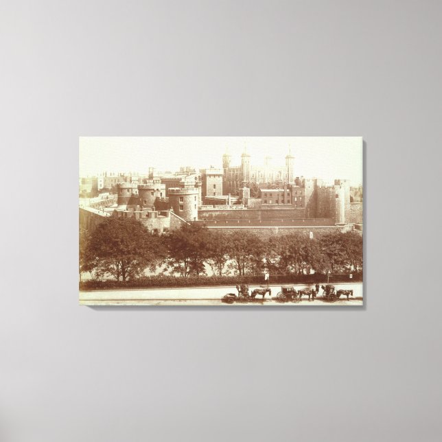 The Tower of London (sepia photo) Canvas Print (Front)