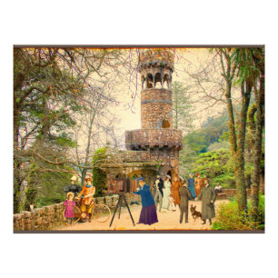 The tower of the Quinta da Regaleira (Portugal) Photo Print