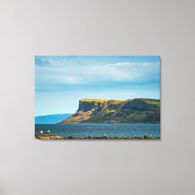 The Towering Bastion of Fair Head Landscape Photo Canvas Print (Front)