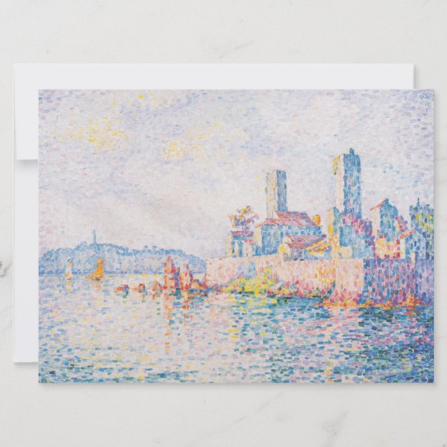 The Towers of Antibes (by Paul Signac) Card (Front)