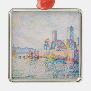 The Towers of Antibes (by Paul Signac) Metal Tree Decoration