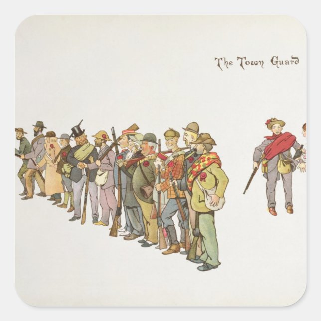 The Town Guard from The Leaguer of Ladysmith Square Sticker (Front)