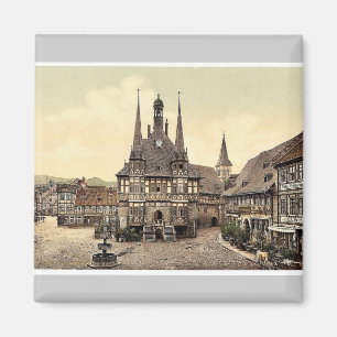 The town hall, Wernigerode, Hartz, Germany rare Ph Magnet