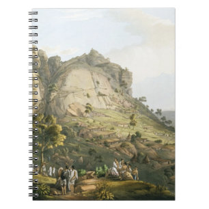 The Town of Abha in Abyssinia, engraved by J. Bluc Notebook